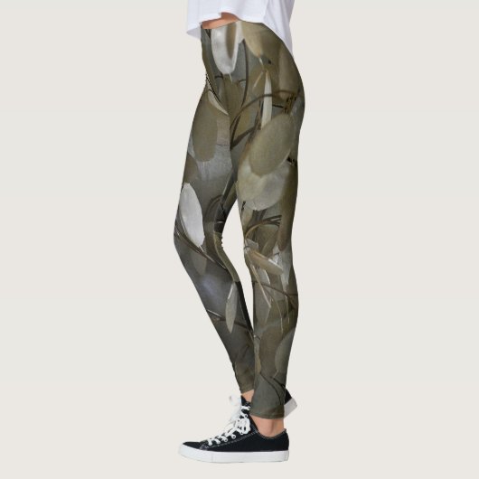 Feminine Camouflage Gray en Groen Leggings (Links)