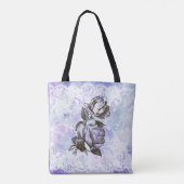 *~* Feminine Celestial Space Rozen & kant Tote Bag (Achterkant)
