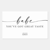 Feminine Cheeky Branding Sticker Logo (Voorkant)