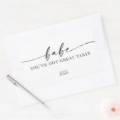 Feminine Cheeky Branding Sticker Logo (Envelop)