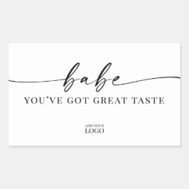 Feminine Cheeky Branding Sticker Logo