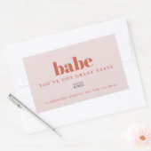 Feminine Cheeky Branding Sticker Logo (Envelop)