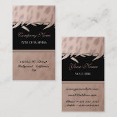 Feminine Elegant Leopard Print Urechtop Visitekaartje (Voorkant / Achterkant)