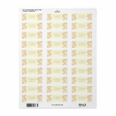 Feminine Fancy Modern Floral, gepersonaliseerd Etiket (Full Sheet)