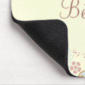 Feminine Fancy Modern Floral, gepersonaliseerd Muismat (Hoek)