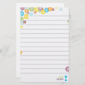 Feminine Floral - Aangepast Briefpapier (Voorkant / Achterkant)