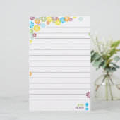 Feminine Floral - Aangepast Briefpapier (Staand voorkant)