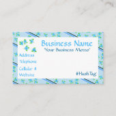 Feminine Floral Blue Kortingskaartje (Voorkant)