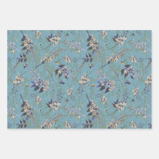 Feminine Floral en Stripes Papieren vellen met onm (Voorkant)