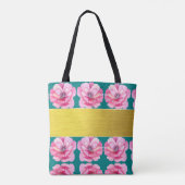  Feminine Floral Moeder van de Bride Groom Tote Bag (Achterkant)