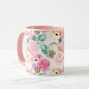 Feminine Floral Pattern Mok