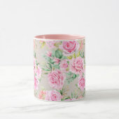 Feminine Floral Pattern Mok (Midden)