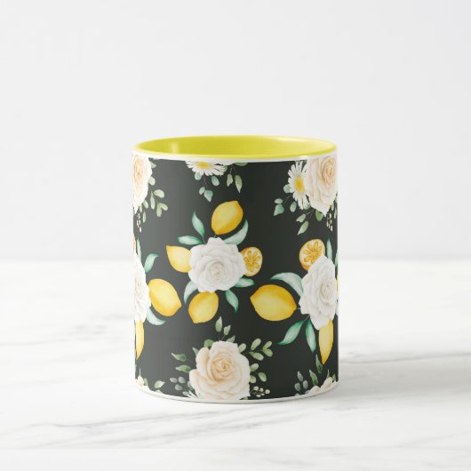 Feminine Floral Pattern Mok (Midden)