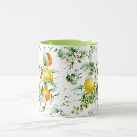 Feminine Floral Pattern Mok (Midden)