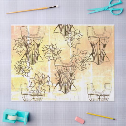 Feminine Floral Tissuepapier (Craft)