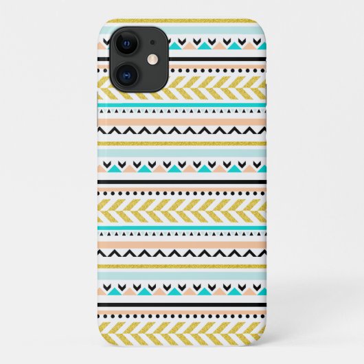 Feminine Geometric Aztec Geïnspireerd patroon Case-Mate iPhone Case (Achterkant)