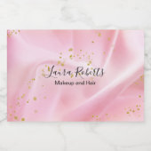 Feminine Gold en roze glitter Likeurfles Etiket (Enkel label)