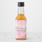 Feminine Gold en roze glitter Likeurfles Etiket (Voorkant)