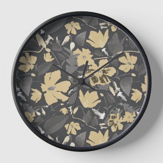  Feminine Gold Grey Floral Pattern (Voorkant)