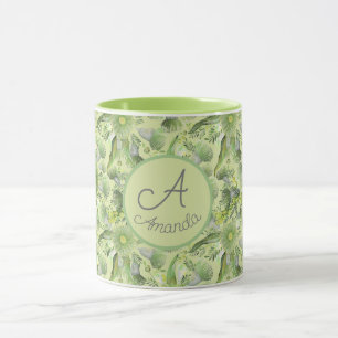 Feminine Green Wattle en Eucalyptus Blooms Mok