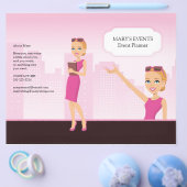 Feminine Illustrated Flyer - Ontvouwd (vouw het vo (Enkel)