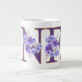 Feminine INFJ Floral Letter MBTI Giant Coffee Mok (Voorkant)