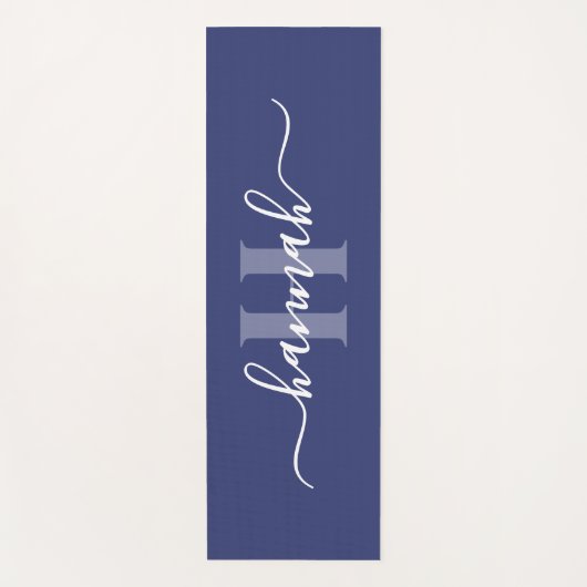 Feminine Large Monogram Script Yogamat (Voorkant)