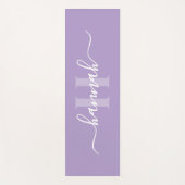 Feminine Large Monogram Script Yogamat (Voorkant)