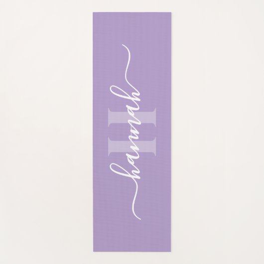 Feminine Large Monogram Script Yogamat (Voorkant)
