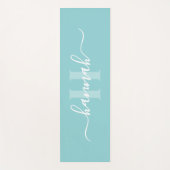 Feminine Large Monogram Script Yogamat (Voorkant)