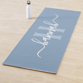 Feminine Large Monogram Script Yogamat