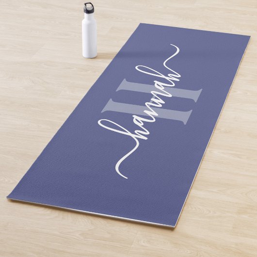 Feminine Large Monogram Script Yogamat
