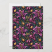 Feminine Lilies Sparkle Surprise Birthday Kaart (Achterkant)