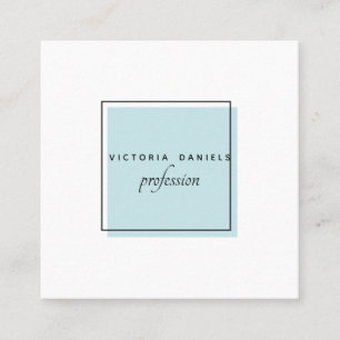 Feminine Logo   Blauw   Pictogrammen voor sociale  Vierkante Visitekaartje