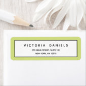 Feminine Logo | Groen | Minimale professionele pre Etiket (Insitu)