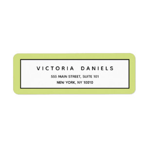 Feminine Logo Groen Minimale professionele pre Etiket