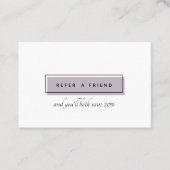 Feminine Logo | Lavender | chic professional Aanbevelingskaartje (Voorkant)