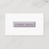 Feminine Logo | Lavender | Pictogrammen voor socia Visitekaartje (Voorkant)