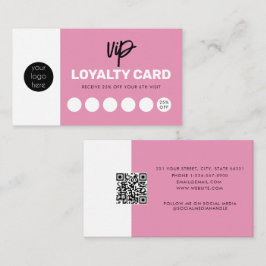 Feminine Loyalty Kaart Klant Punch Rewards Kaart Visitekaartje
