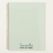 Feminine Minimalist | Dusty Sage Planner (Voorkant)