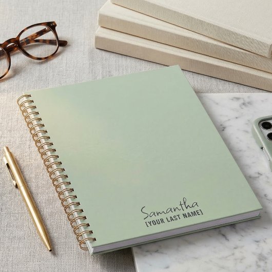 Feminine Minimalist | Dusty Sage Planner