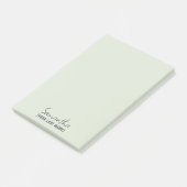 Feminine Minimalist Notepad | Dusty Sage Post-it® Notes (Schuin)