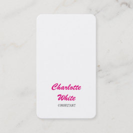 Feminine-minimalistisch script Creative Simple Pla Visitekaartje