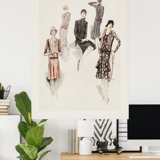 Feminine Mode Poster (Thuiskantoor)