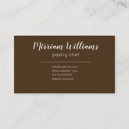 Feminine modern professioneel groen en bruin visitekaartje (Achterkant)