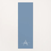 Feminine Monogram Script Calligraphy Yogamat (Voorkant)