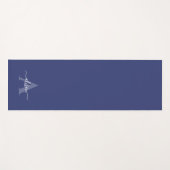 Feminine Monogram Script Calligraphy Yogamat (Voorkant (horizontaal))