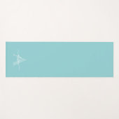 Feminine Monogram Script Calligraphy Yogamat (Voorkant (horizontaal))