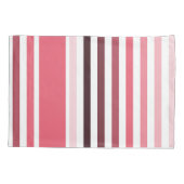 Feminine-naam met brede strepen in koraalroze kussensloop (Achterkant)