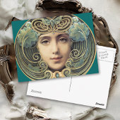 Feminine  Nouveau Beauty Briefkaart